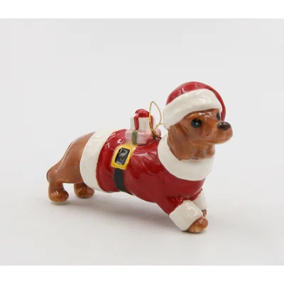 3.75'' Handmade Ceramic Animals Hanging Figurine Ornament