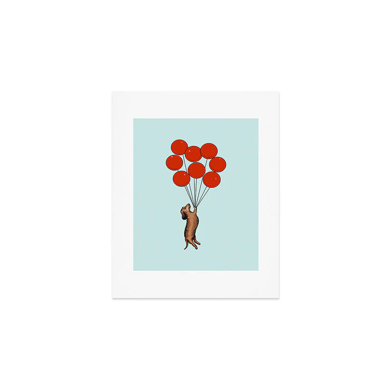 I Believe I Can Fly Dachshund Art Print