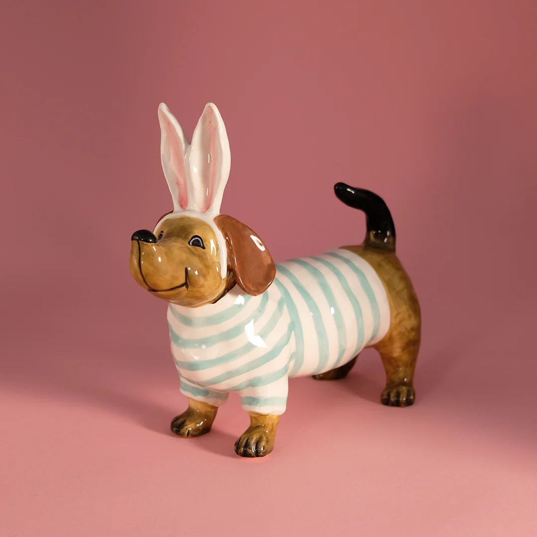 Easter Dachshund Figurine