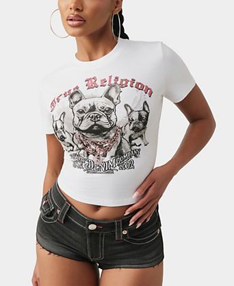 Crystal Frenchie Baby T-Shirt