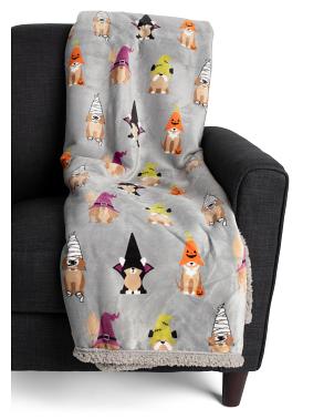 60x70 Halloween Dogs Waterproof Lining Pet Throw