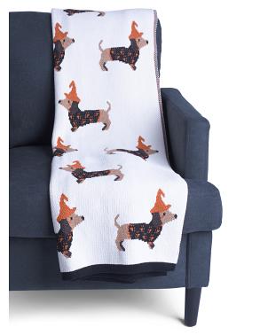 Dachschund Dog In A Sweater Throw