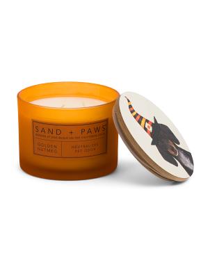 12oz Witch Dog Golden Nutmeg Scented Candle