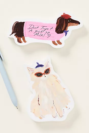 Anthropologie x Post-it® Brand Le Chien et Le Chat Sticky Notes Set