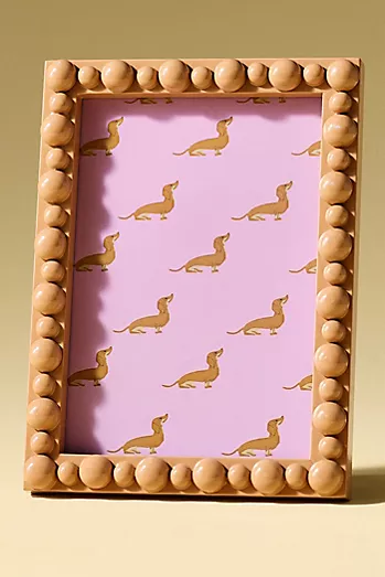 Rory Beaded Wood Picture Frame