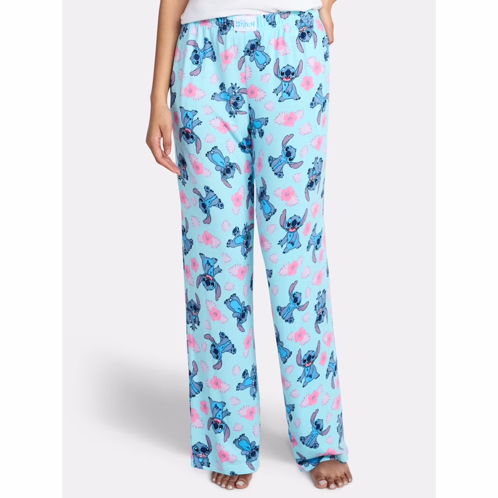 Stitch Women's Hacci Knit Wide Leg Sleep Pants, Sizes XS-3X