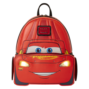 Cars 20th Anniversary Lightning McQueen Cosplay Light-Up Lenticular Mini Backpack