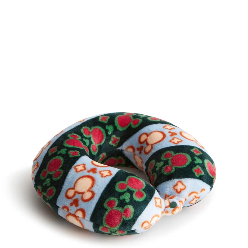 Disney Travel Neck Pillow - Mickey Mouse Kaleidoscope Multi in Fleece
