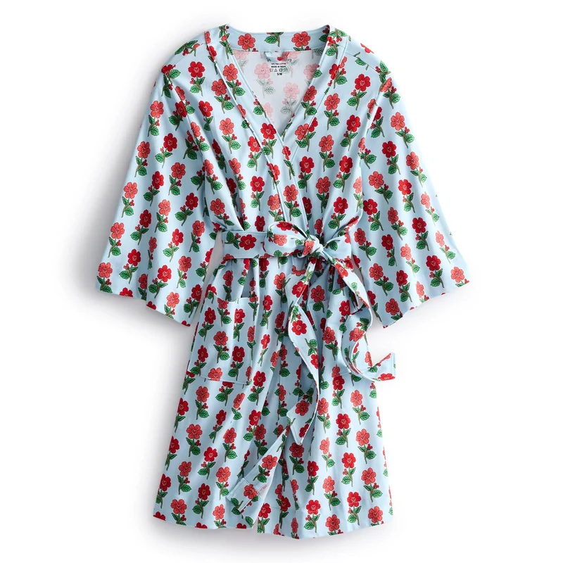 Disney Knit Robe - Mickey Meadow Ditsy in Cotton